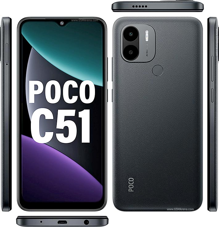 BOXED SEALED Xiaomi Poco C51 64GB (Black) - UNLOCKED